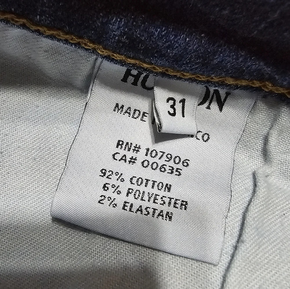 Hudson Tori Selvage Slouch Denim Cut-Off Micro Shorts in Illi, High Rise, EUC! - Picture 11 of 12